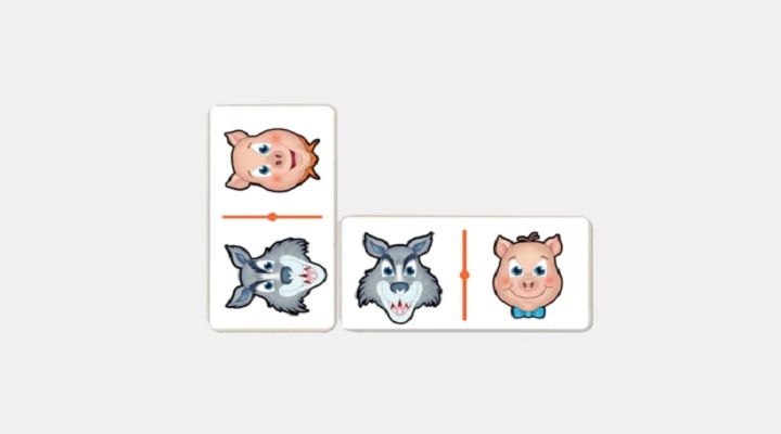 DOMINÓ CUENTOS LOS 3 COCHINITOS