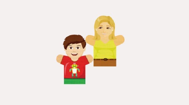 TÍTERES DE MANO FAMILIA
