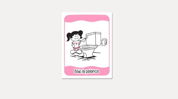 SEÑAL BAJA LA PALANCA NIÑA