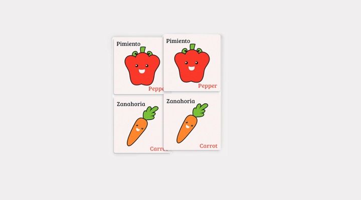 MEMORAMA DE VERDURAS 20 PZAS INYECTADO