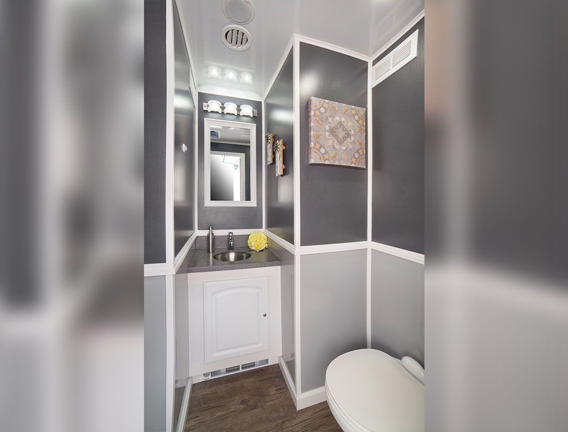 portable restroom trailer interior 2