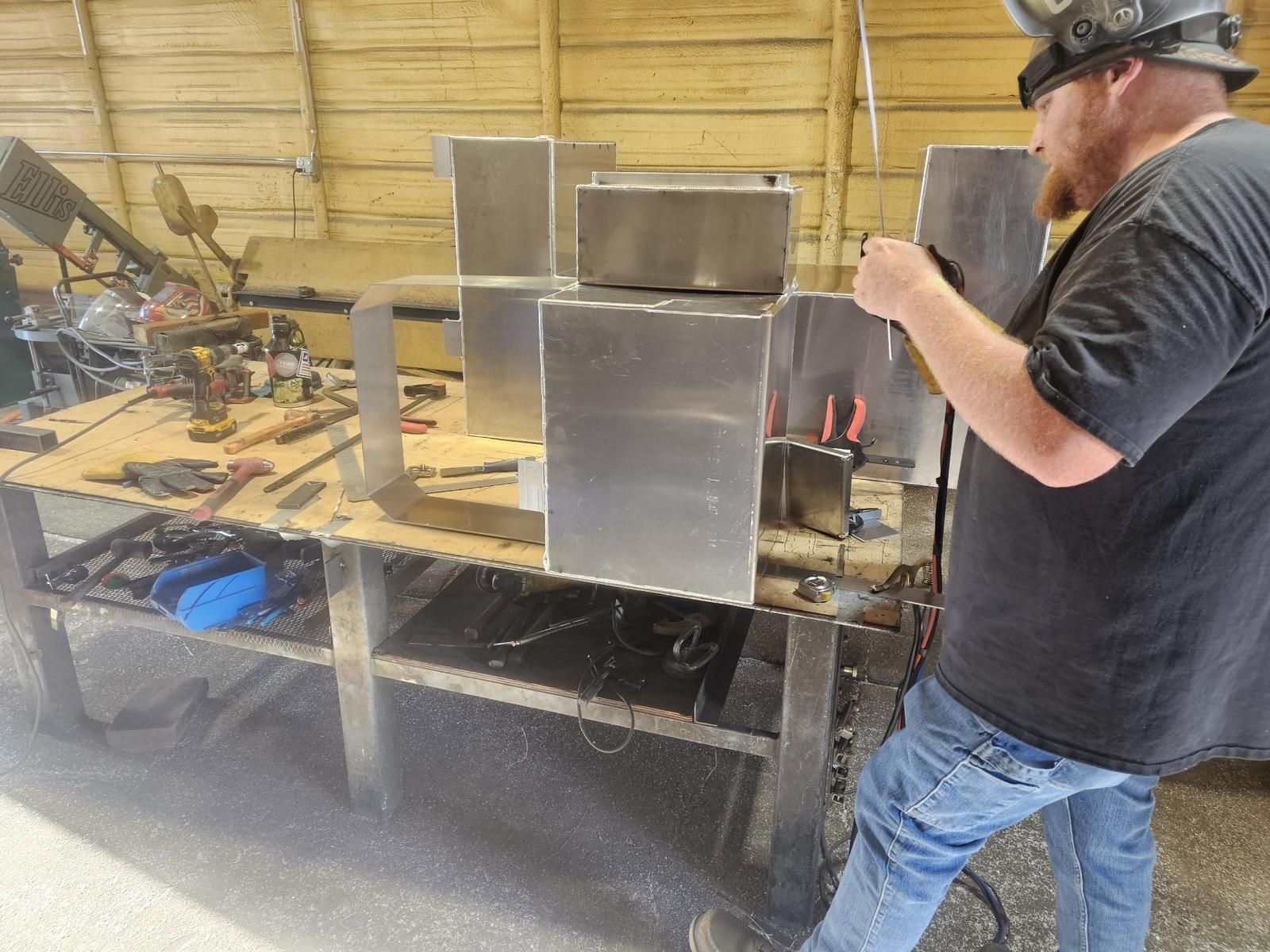 TDS Fabrication fabricator fitting up custom aluminum boxes