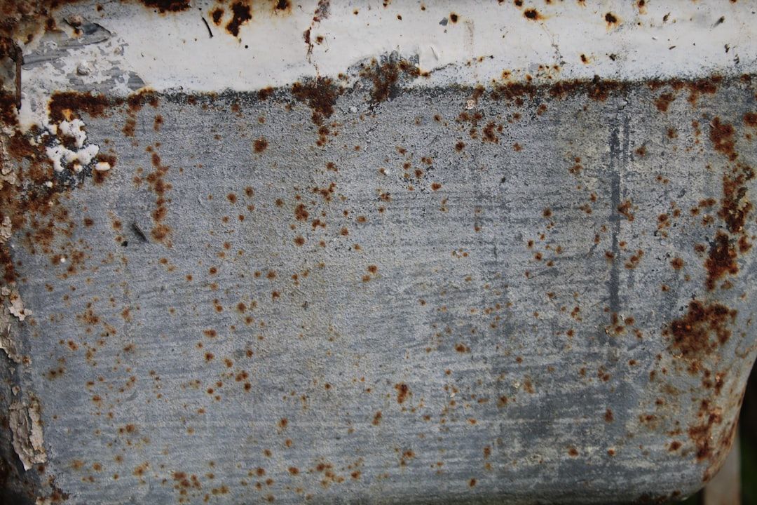 A heavily corroded and grease-caked septic float switch - septic tank float switch replacement