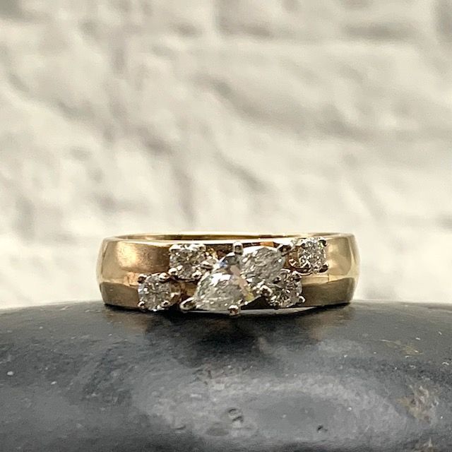Slanted Marquise Ring — Arlington, Texas — Diamonds & Designs