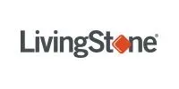 LivingStone logo: Black text with a diamond-shaped orange accent.