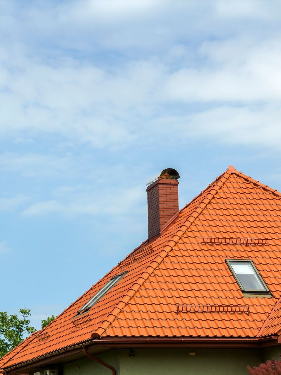 tuscan style roof of home