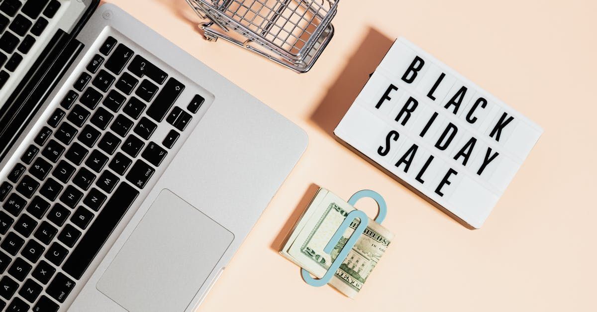 Laptop, shopping cart, 