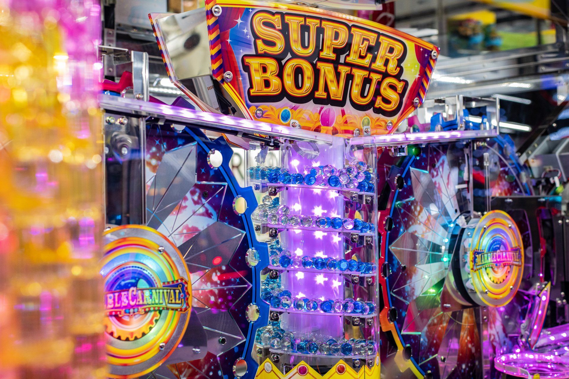 Colorful arcade game with 