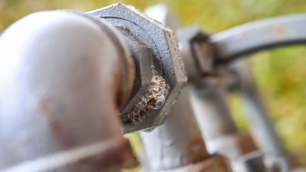 damage gas line