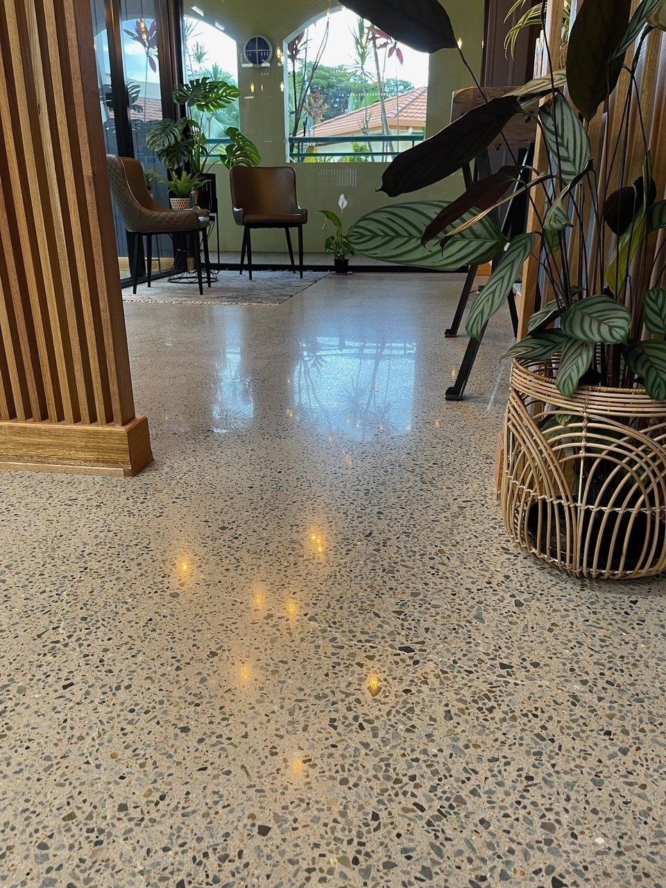 Office Building With Polished Floors