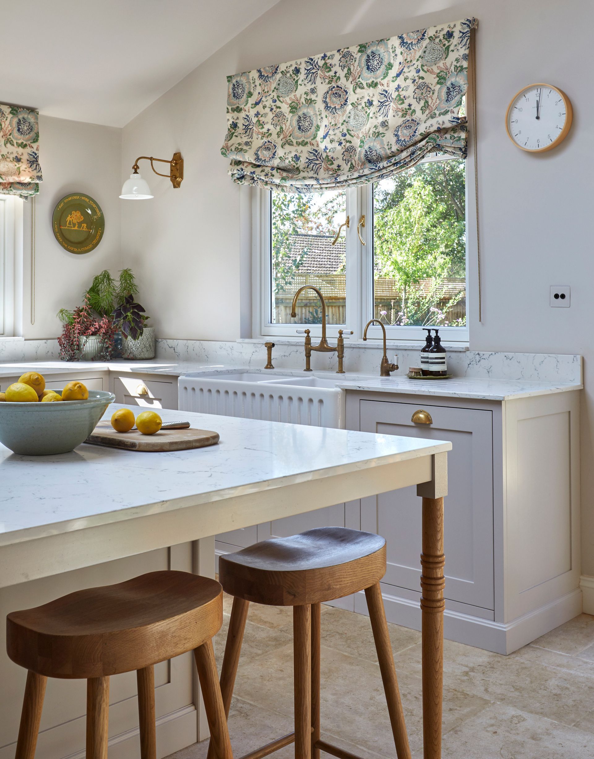Bespoke Shaker Style Kitchen In Newnham With Island & Breakfast Bar, Side Angle Closeup