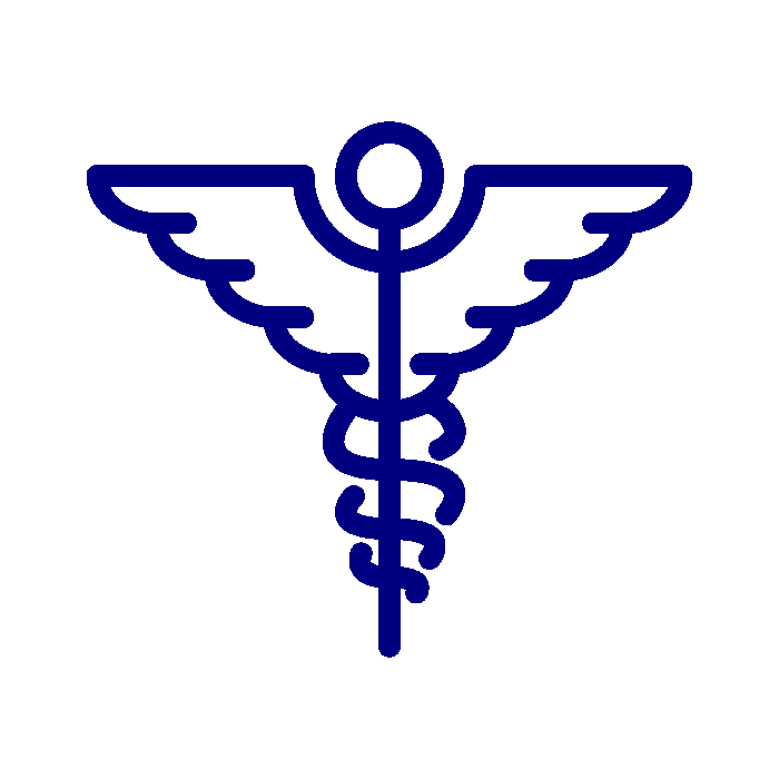 bâton d'esculape pictogramme du symbole d'hippocrate
