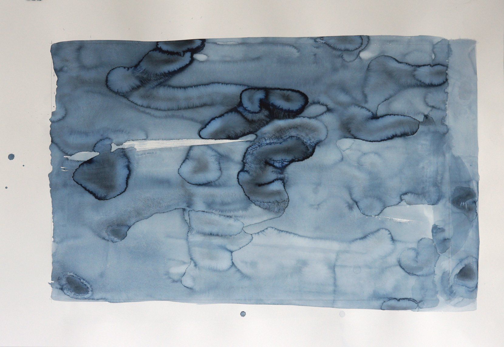 Watercolor aquarel monochrome