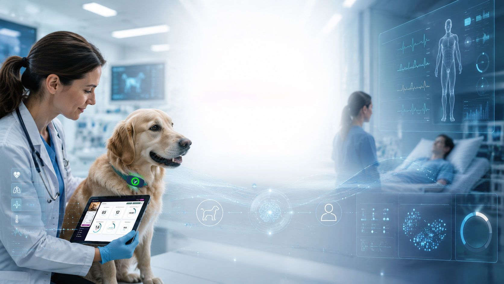 Multimodal medical technology shown improving animal and human health through noninvasive biometric monitoring.