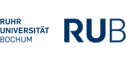 Ruhr University Bochum logo in blue text and initials “RUB” on a white background