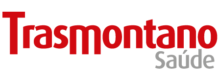 Um logotipo vermelho e branco para a trasmontano saúde em um fundo branco.
