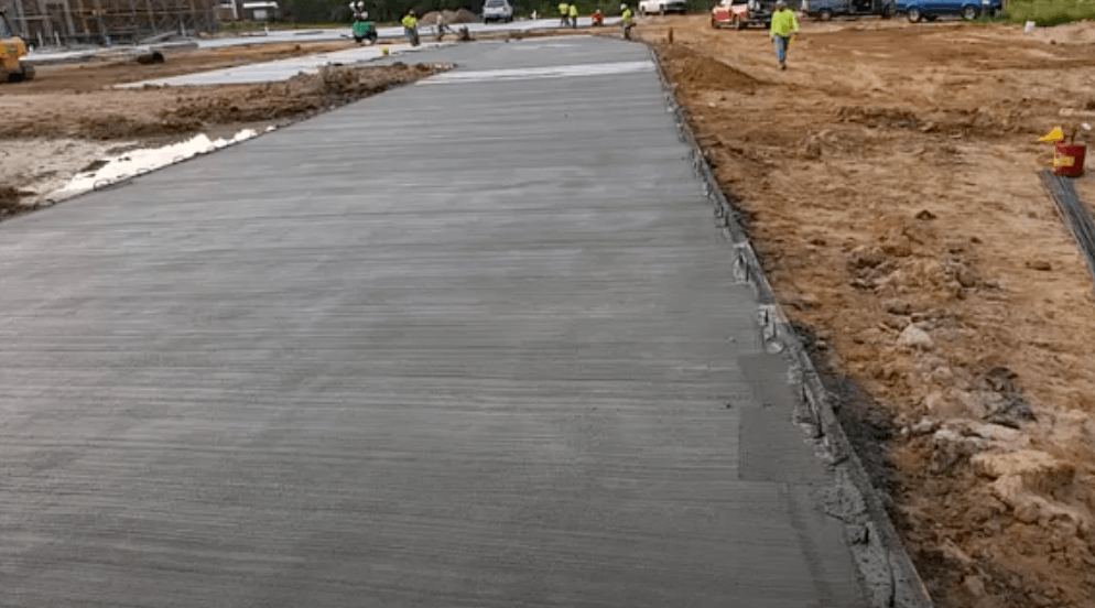 Commercial concrete company pours a large slab in brooklyn park, MN
