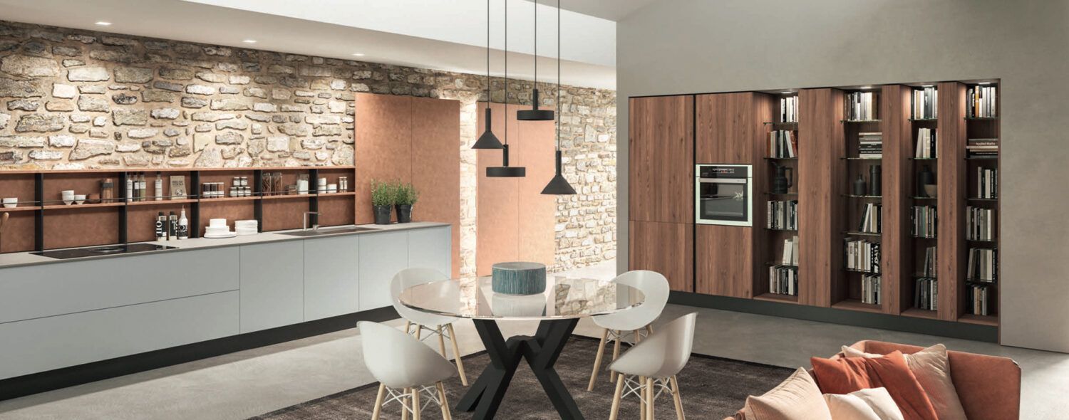 Esposizione di cucine componibili a Roma