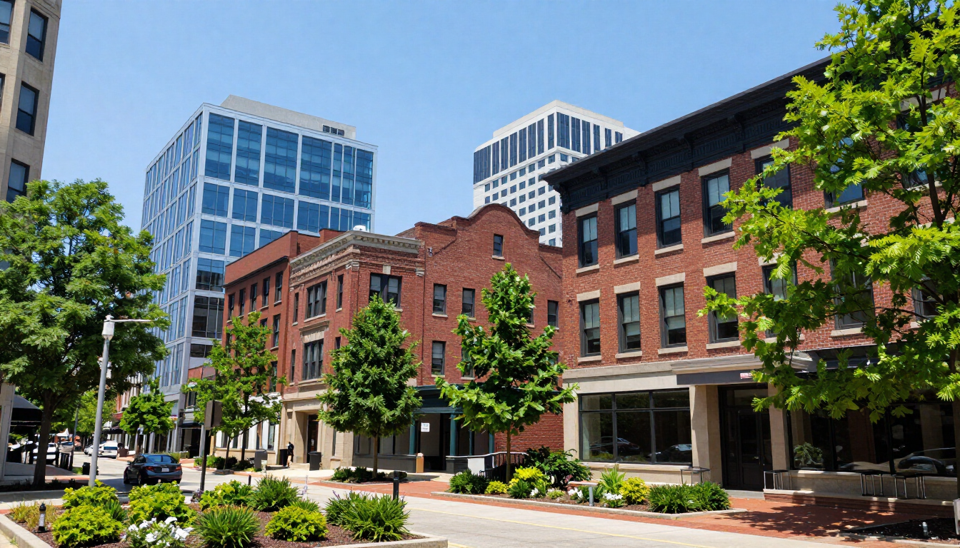 Springfield MA cityscape