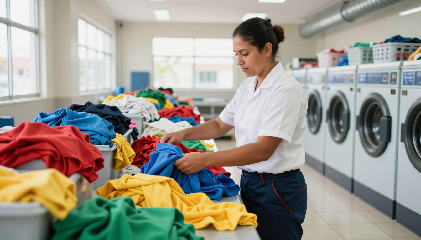 Lavandería profesional en Cartagena de Indias con prendas limpias y cuidadas