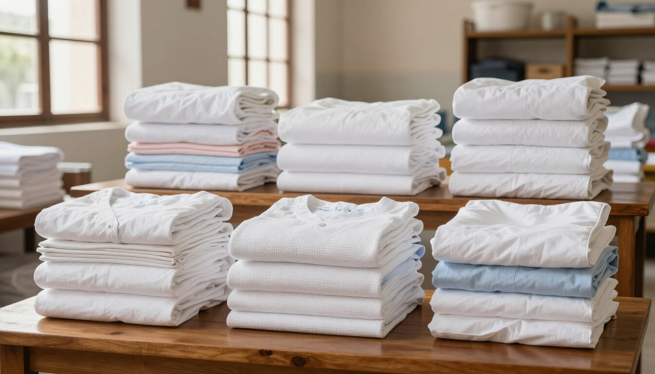 Prendas textiles limpias y dobladas listas para entrega en Cartagena