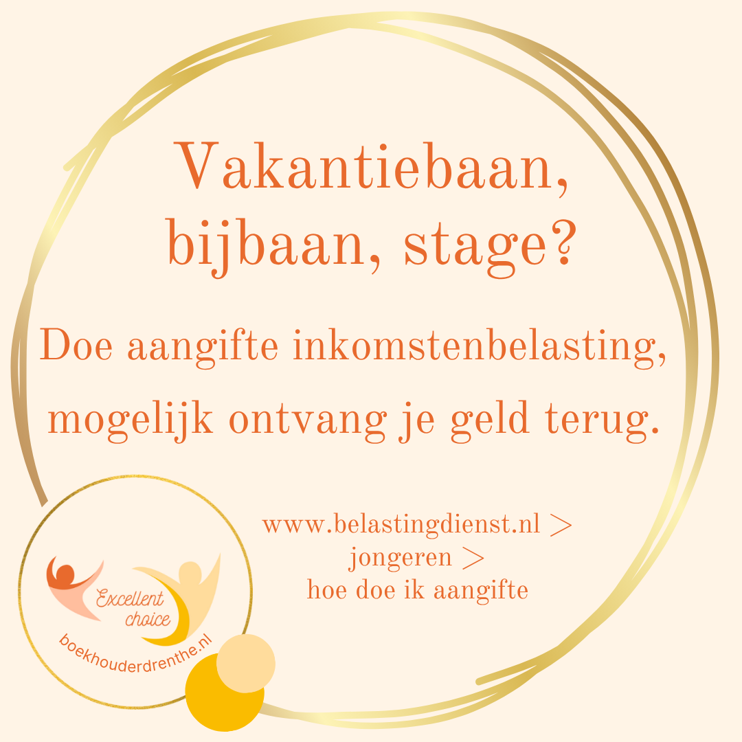 Bijbaan, stage of vakantiewerk? Mogelijk krijg je geld terug