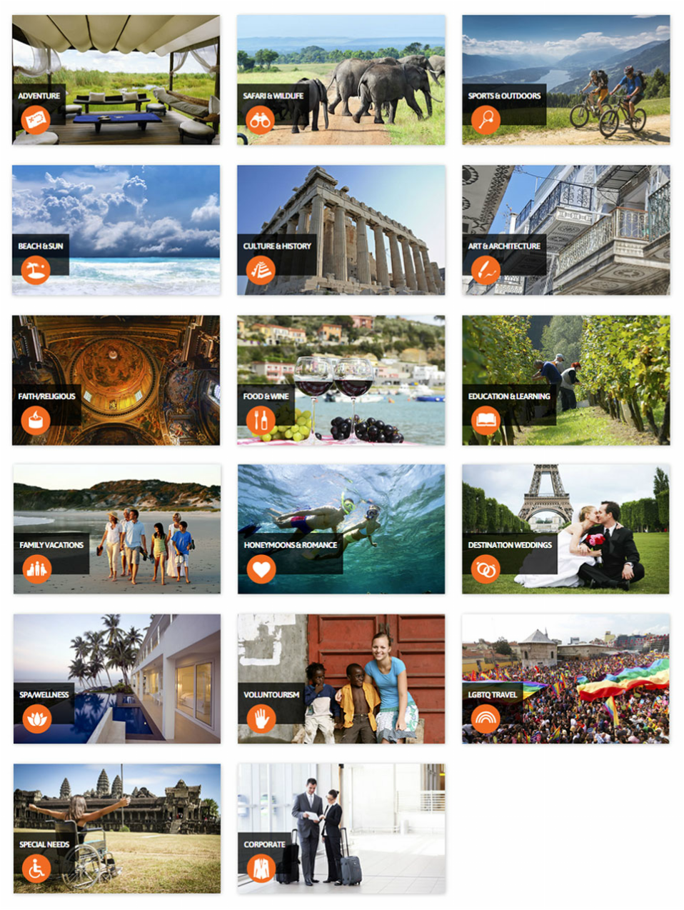 collage of travel destinations A collage of pictures of different places around the world.
