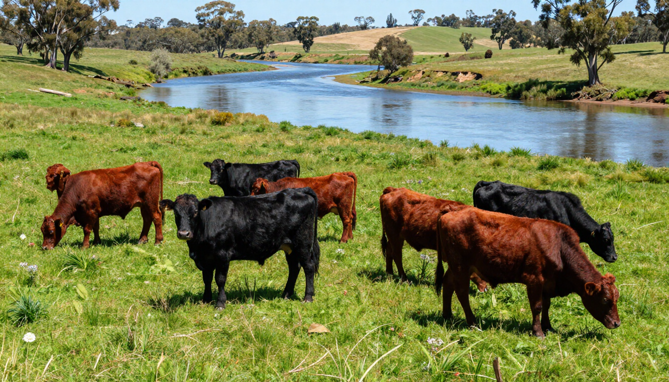 Grazing Dexter Cattle