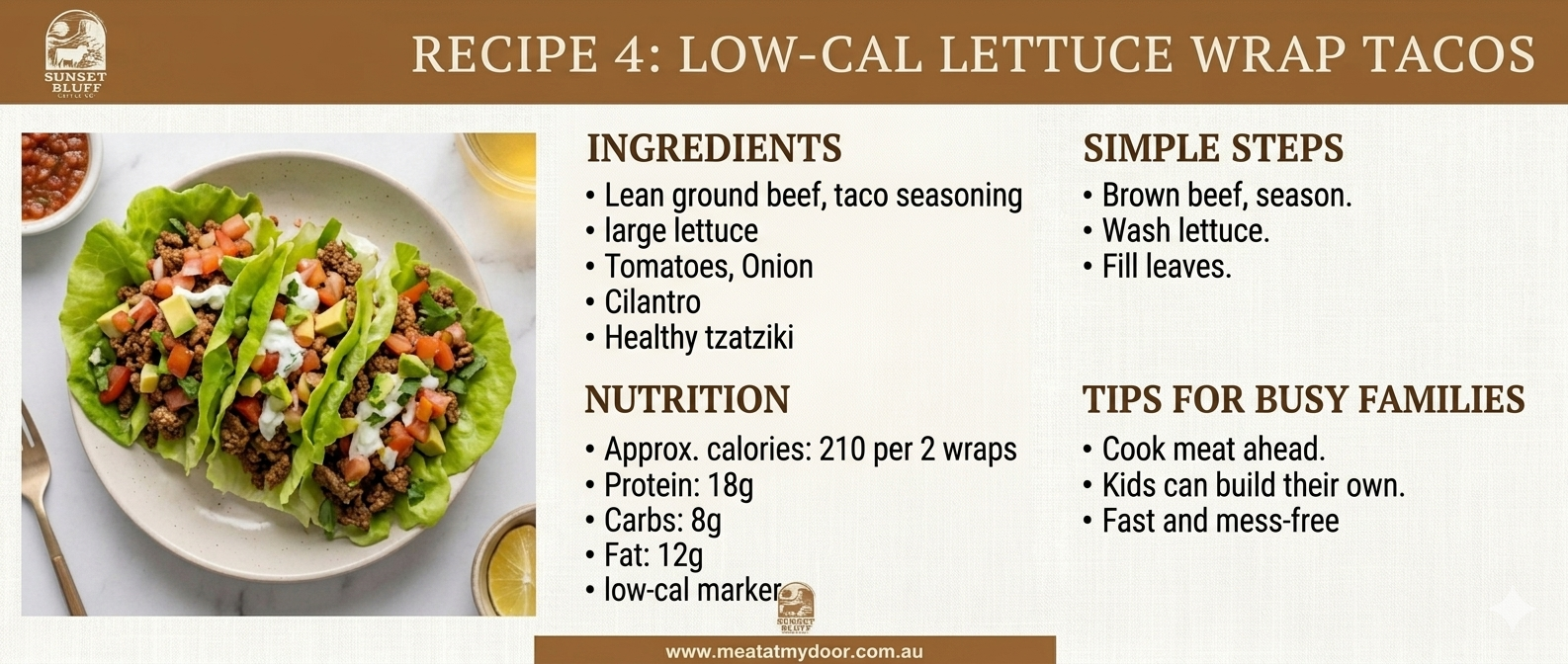 A stack of printed recipe cards titled 