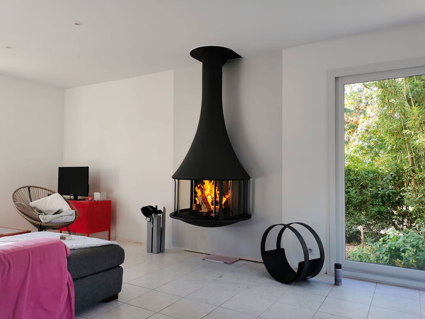 cheminée acier