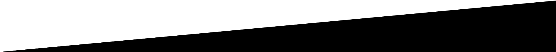Diagonal black and white striped banner on a white background