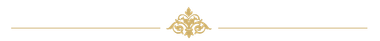 Gold, ornate, stylized logo in the shape of a triangle.