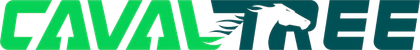 Green and black Cavalier logo with stylized speed lines