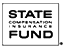 Logo for State Compensation Insurance Fund. White box with black text.