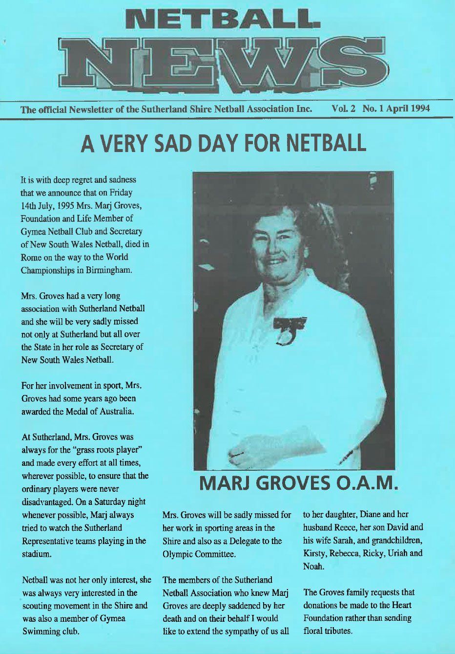 Marj Groves O.A.M