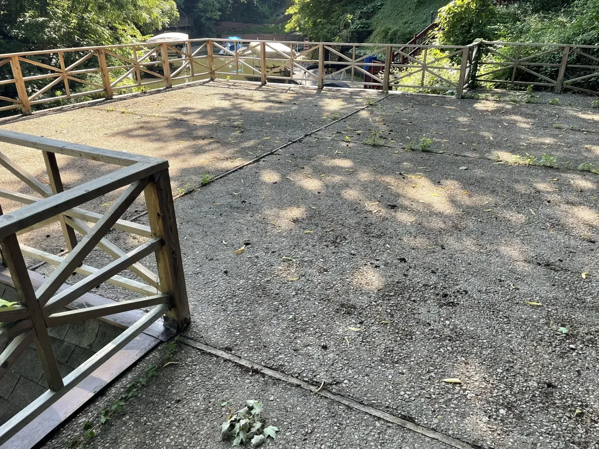 Before Pouring Concrete on the Deck Flooring — Fishers, IN — High-Tech Flooring