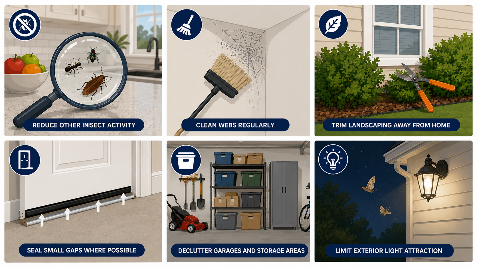 Spider prevention tips for homeowners in South Florida.