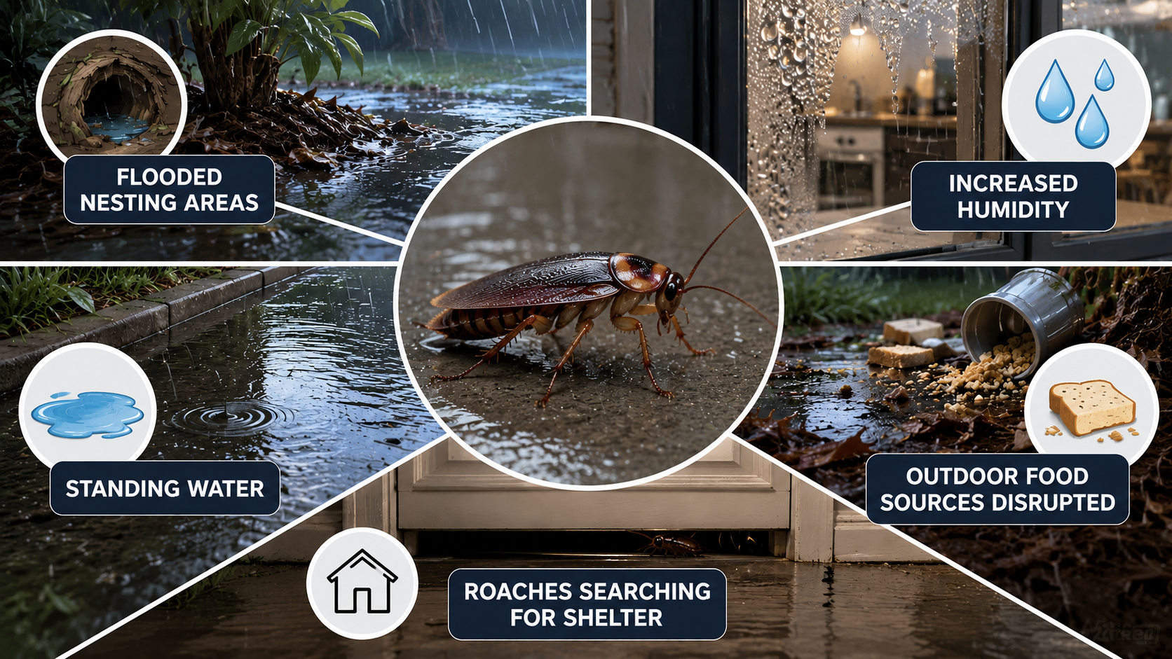 Why rain increases palmetto bug activity in South Florida homes