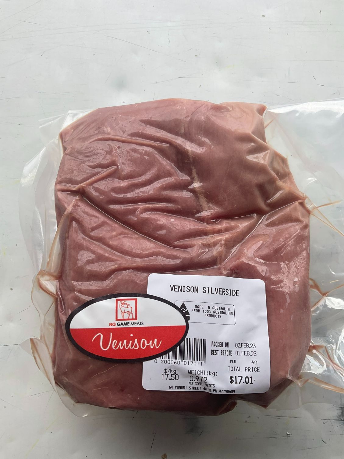 Venison Silverside — NQ GAME MEAT in Currajong, QLD