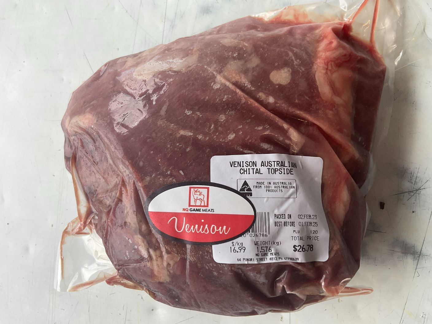 Venison Topside — NQ GAME MEAT in Currajong, QLD