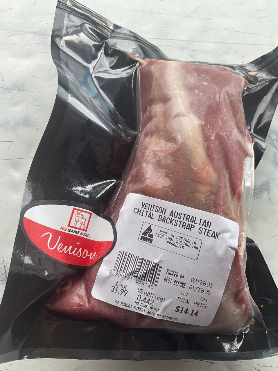 Venison Backstraps— NQ GAME MEAT in Currajong, QLD
