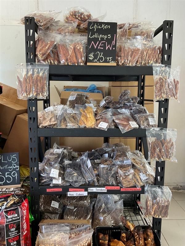 Treat Stand for Pets in Store — NQ GAME MEAT in Currajong, QLD