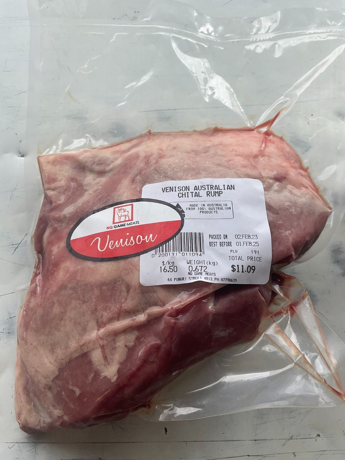 Venison Rump — NQ GAME MEAT in Currajong, QLD