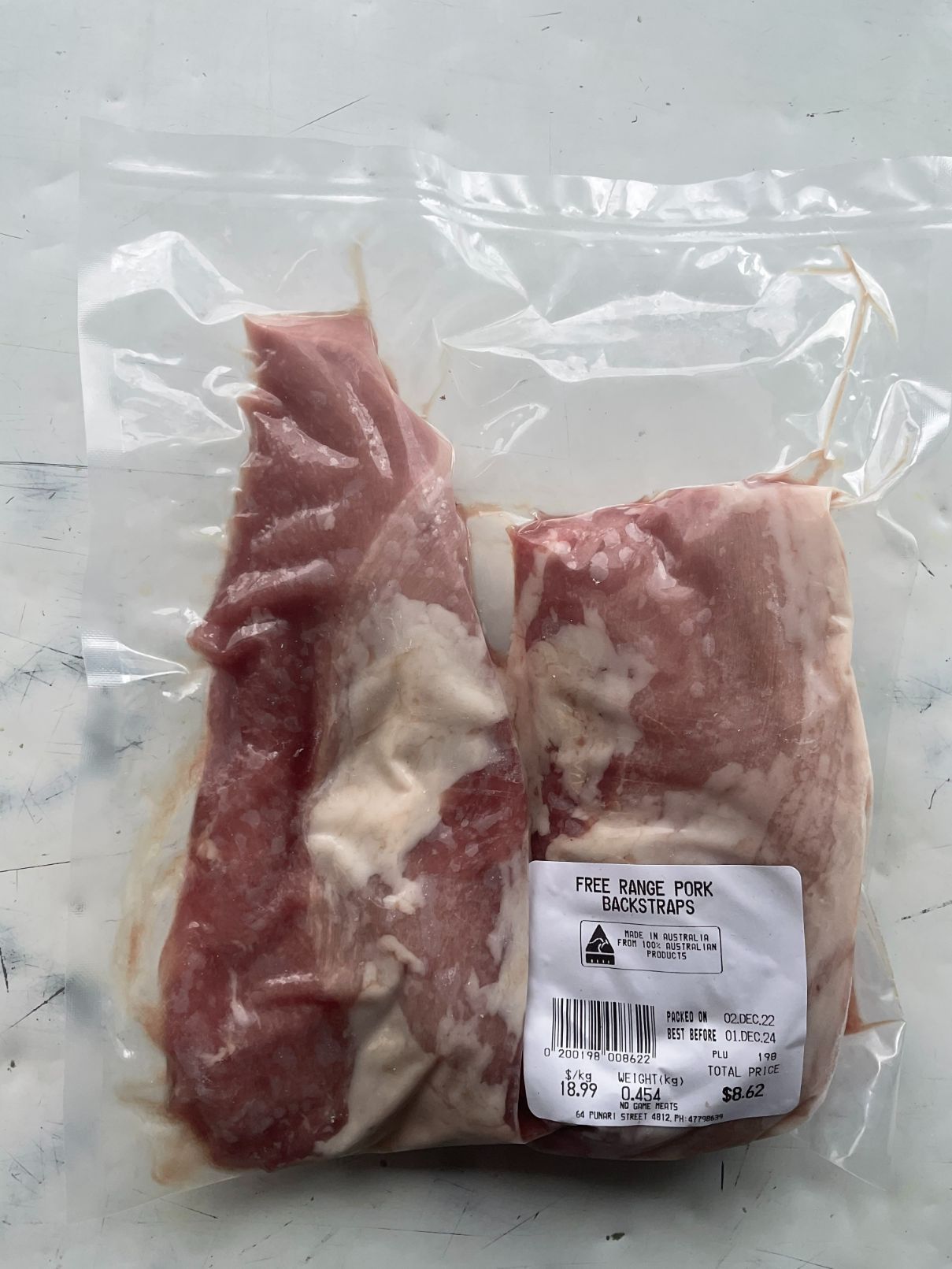 Wild Boar Backstraps — NQ GAME MEAT in Currajong, QLD