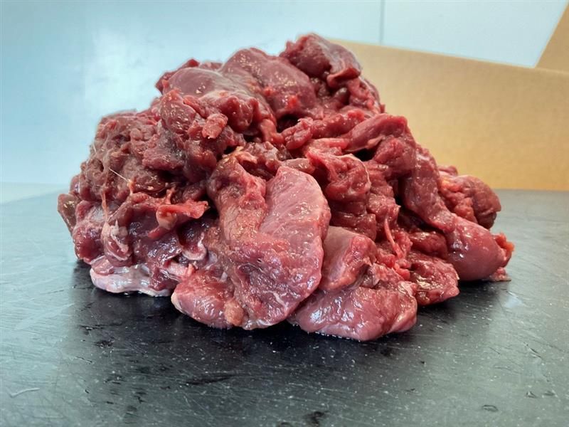 Fresh Cubed Beef Unbagged — NQ GAME MEAT in Currajong, QLD 