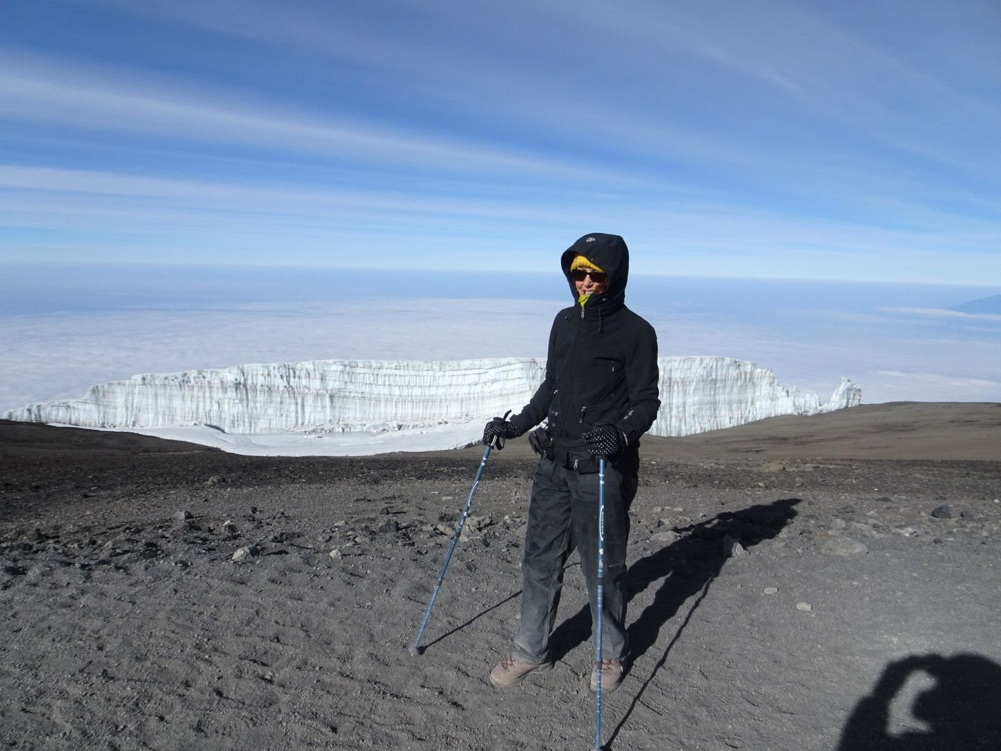 Marleen op de Kilimanjaro