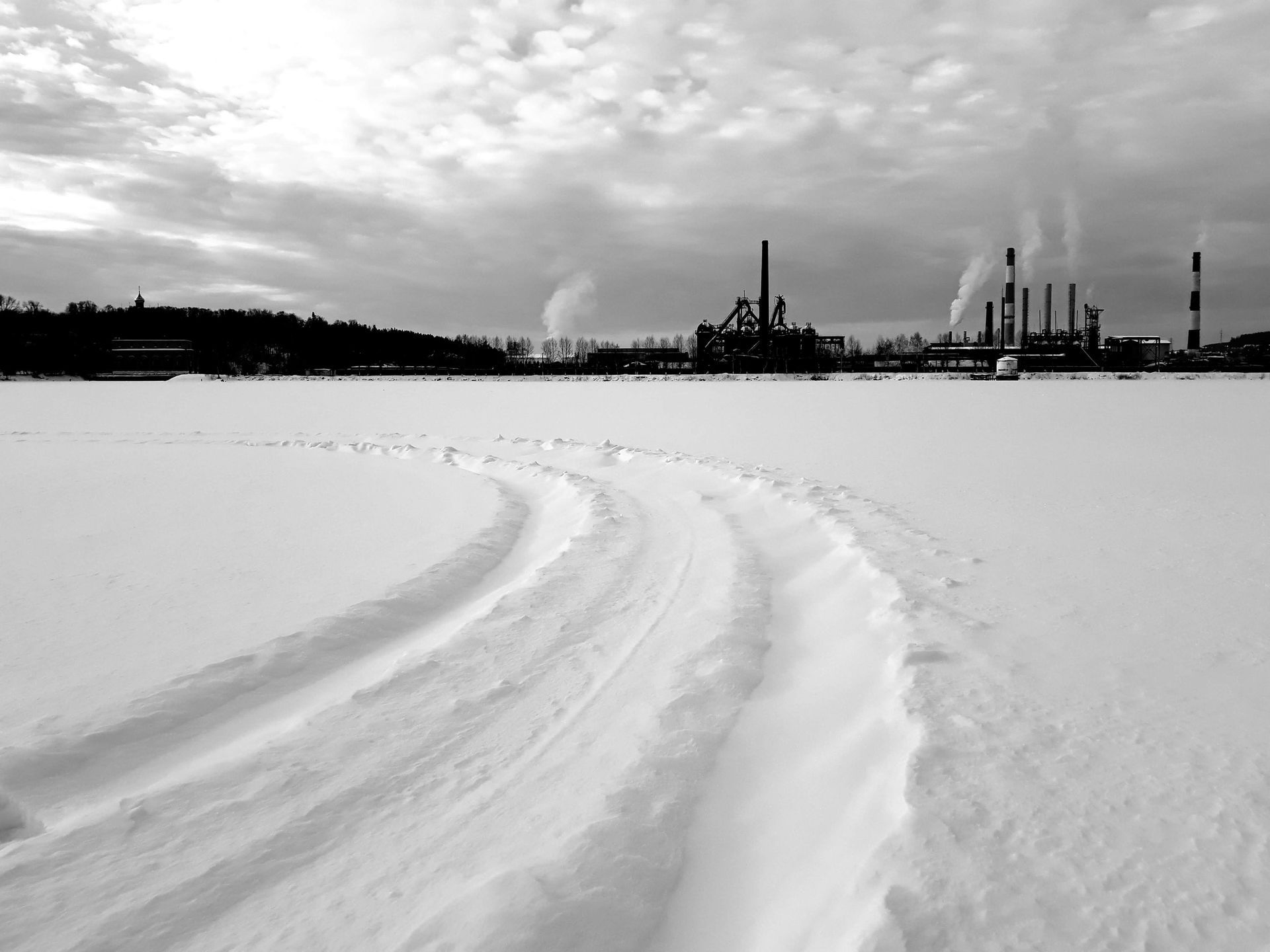 A factory in winter, when there are lots of seasonal jobs available in the GTA.