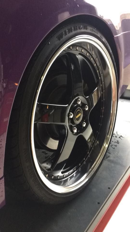 Car Wheel Of A Purple Car — Tyre Master Albury In East Albury, NSW