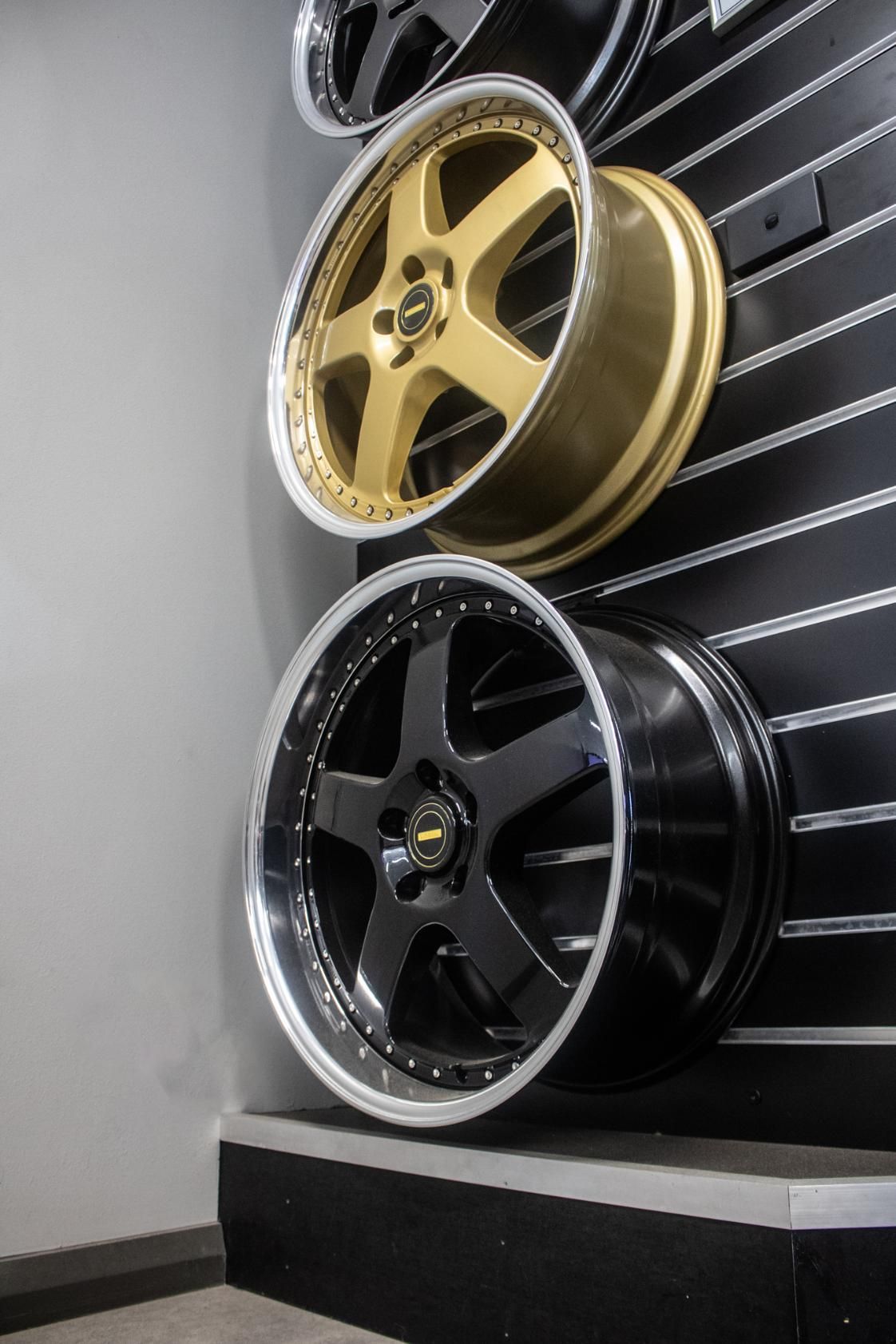 Black Wheel Hanging On A Wall — Tyre Master Albury In East Albury, NSW