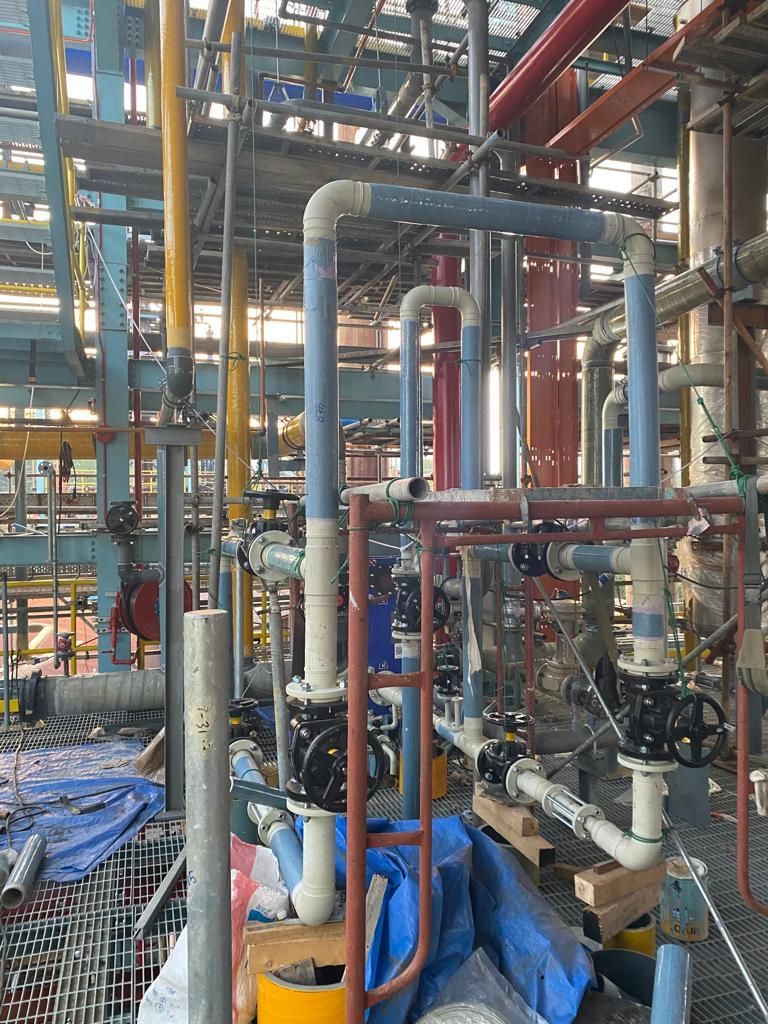 Chemical Process Plant Thermoplastic PVC, CPVC, PP, FRP, HDPE, PVDF, ECTFE & PTFE